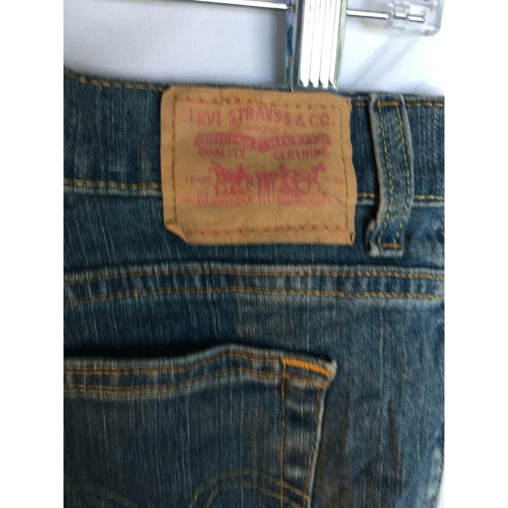 Levis  Boot Cut Jeans Mens  Blue Denim Medium Wash Stretch